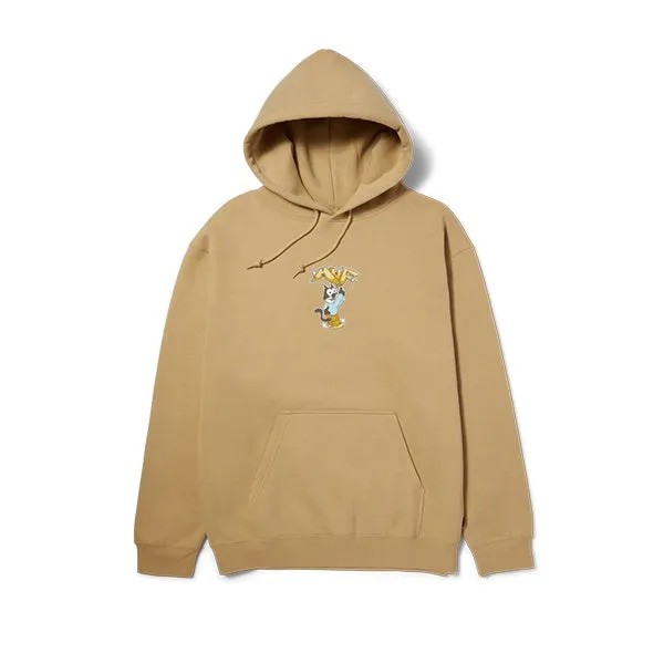 Huf Bad Cat Pull Over Hoodie Oatmeal sold by Kong