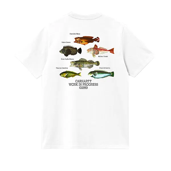Carhartt WIP SS Fish T shirt White sold by Kong product image thumbnail 2