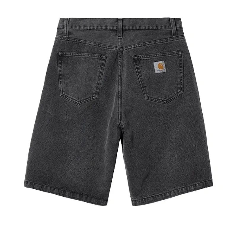 Carhartt WIP Landon Short Black Heavy Stone Wash sold by Kong
