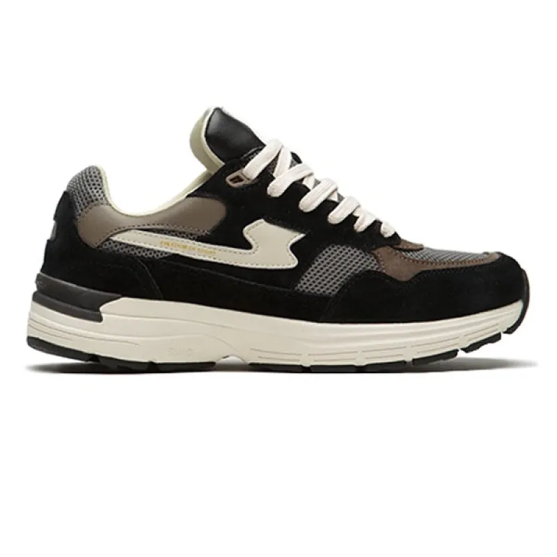 Stepney Workers Club Amiel S Strike Suede Black Grey sold by Kong