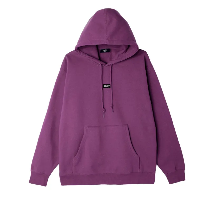 Obey Black Bar Hoodie Purple Nitro sold by Kong