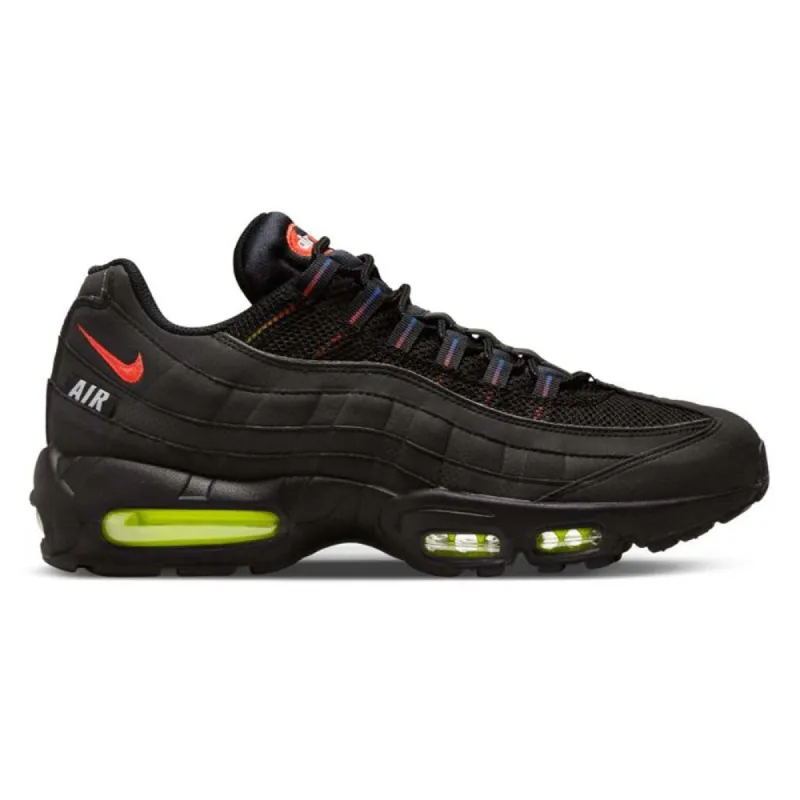 Nike Air Max 95 Black/Bright Crimson-Volt-Blue Crystal sold by Kong