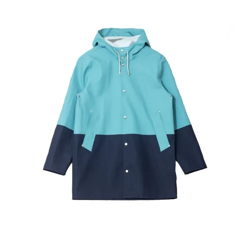 Stutterheim Stockholm Jacket Half Ocean Green sold by Kong