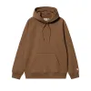 Carhartt WIP Hooded Chase Sweat Tamarind Gold sold by Kong