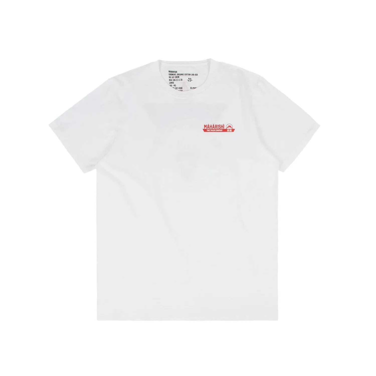 Maharishi Fine Tailor T-Shirt Organic Jersey 190 White sold by Kong product image thumbnail 3