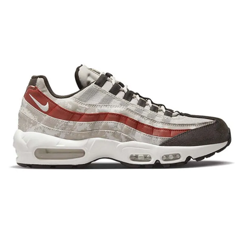 Nike Air Max 95 SE Light Bone Summit White Khaki Dune Red sold by Kong