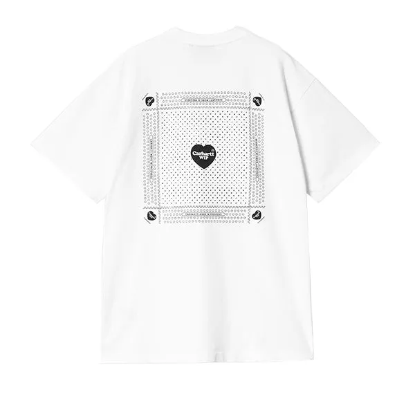 Carhartt WIP SS Heart Bandana T shirt White Black sold by Kong product image thumbnail 2