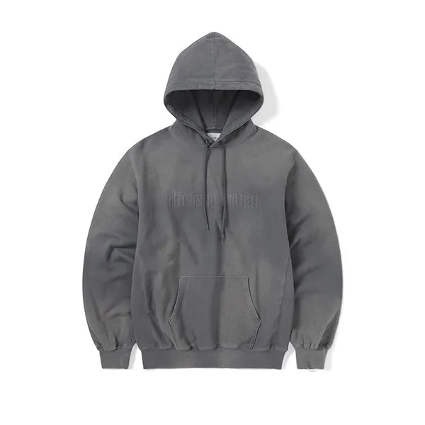 thisisneverthat Faded Embroidery Hoodie Grey sold by Kong