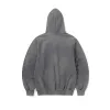 thisisneverthat Faded Embroidery Hoodie Grey sold by Kong