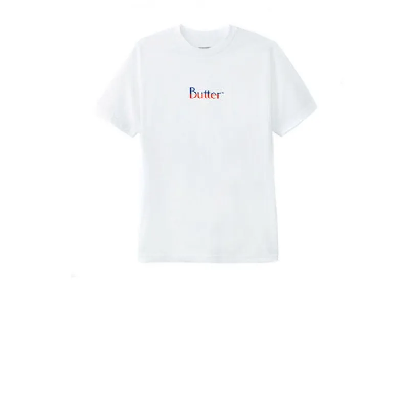 Butter Goods Butter Split Classic Logo Tee White sold by Kong