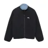Stussy Sherpa Reversible Jacket Light Denim sold by Kong