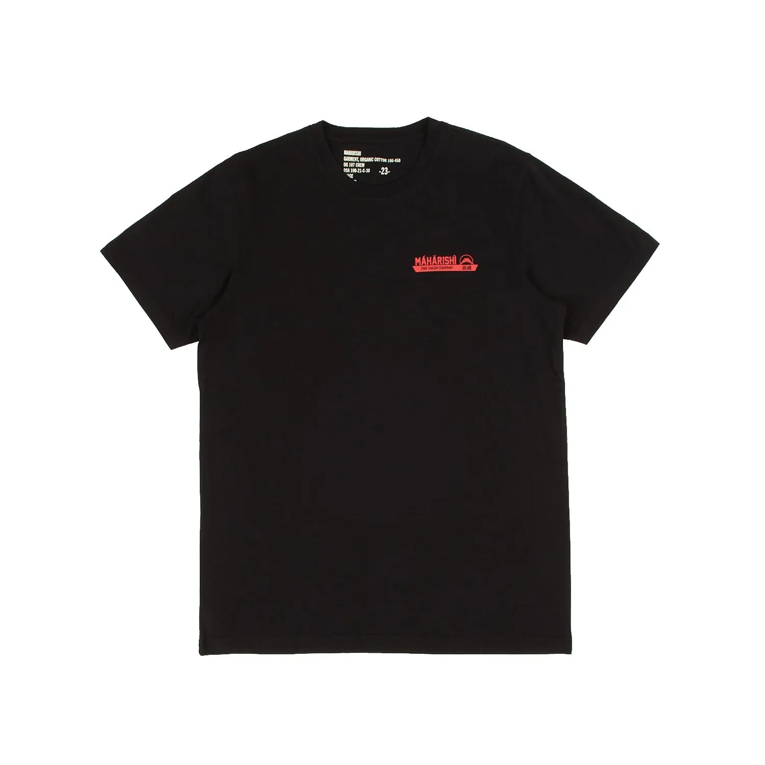 Maharishi Fine Tailor T-Shirt Organic Jersey 190 Black sold by Kong product image thumbnail 3