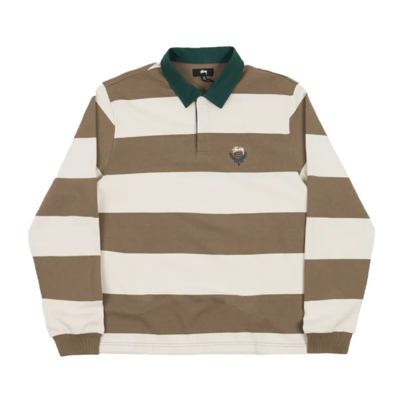 Stussy Big Stripe Rugby Shirt Natural made by Stussy