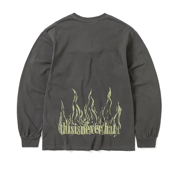 thisisneverthat Flame Onyx LS Tee Charcoal sold by Kong product image thumbnail 2