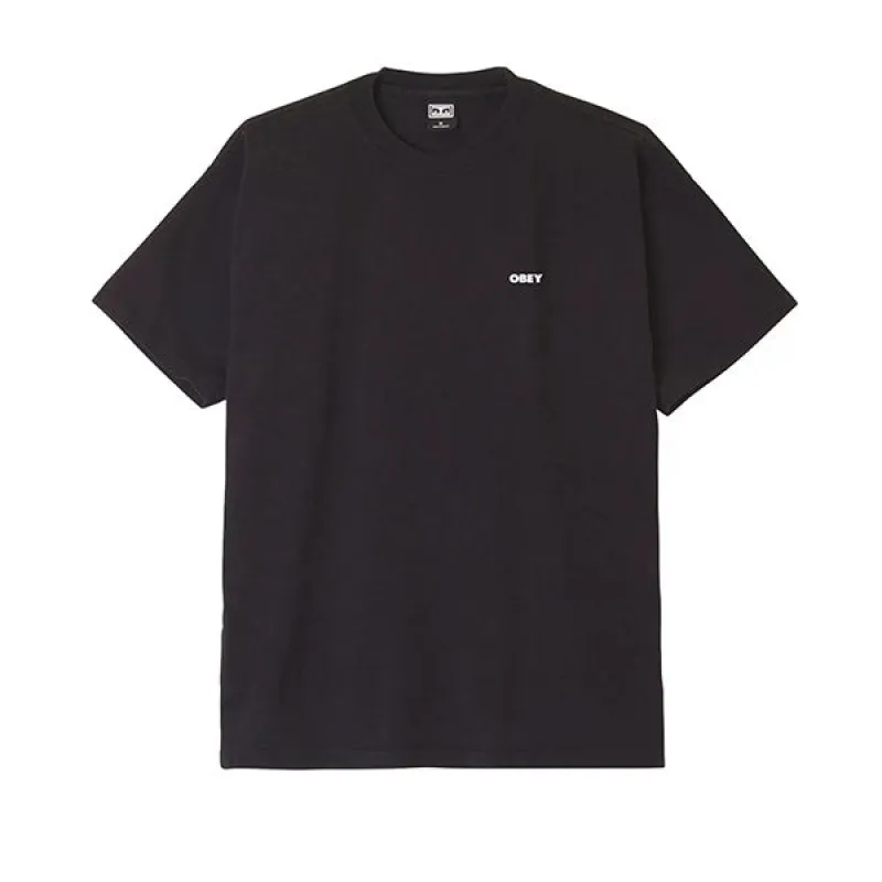 Obey Bold Icon Heavyweight T Shirt Black sold by Kong