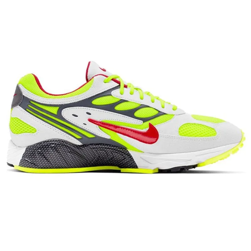 Nike Air Ghost Racer White Atom Red Neon Yellow Dark Grey sold by Kong