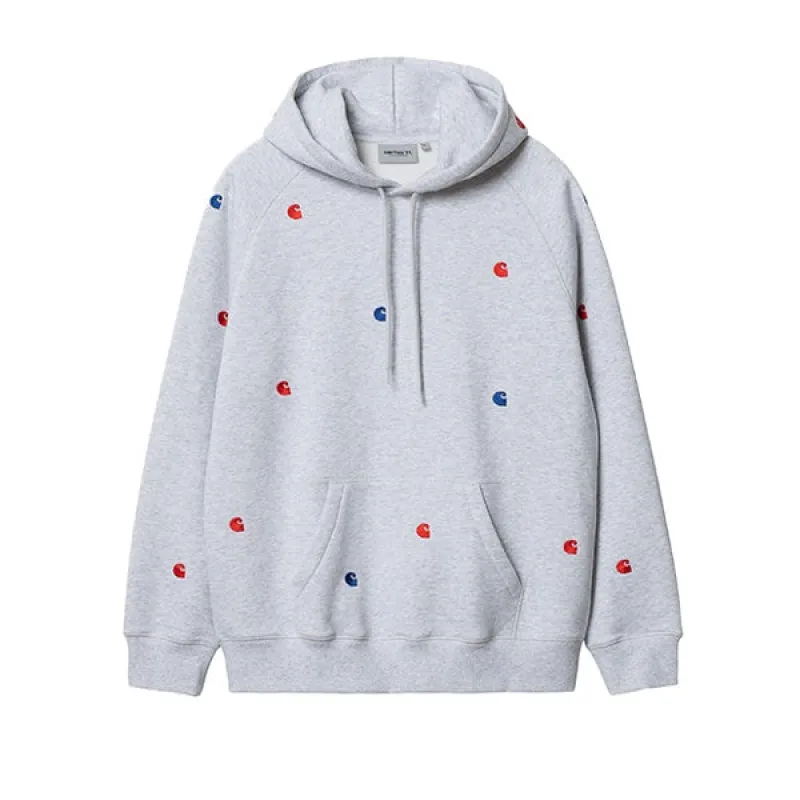 Carhartt WIP Hooded Seek Sweat Ash Heather made by Carhartt WIP