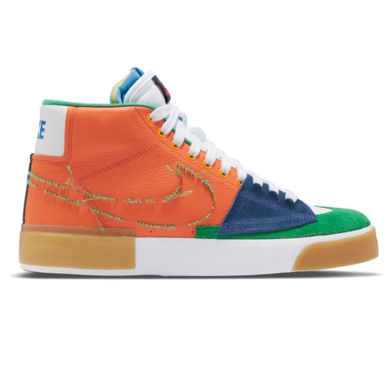 Nike SB Zoom Blazer Mid Edge Safety Orange/Lucky Green sold by Kong