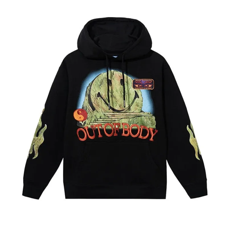 Market Smiley Out Of Body Hoodie sold by Kong