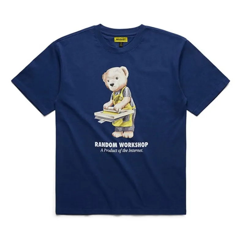 Market Random Workshop Bear Tee Navy sold by Kong