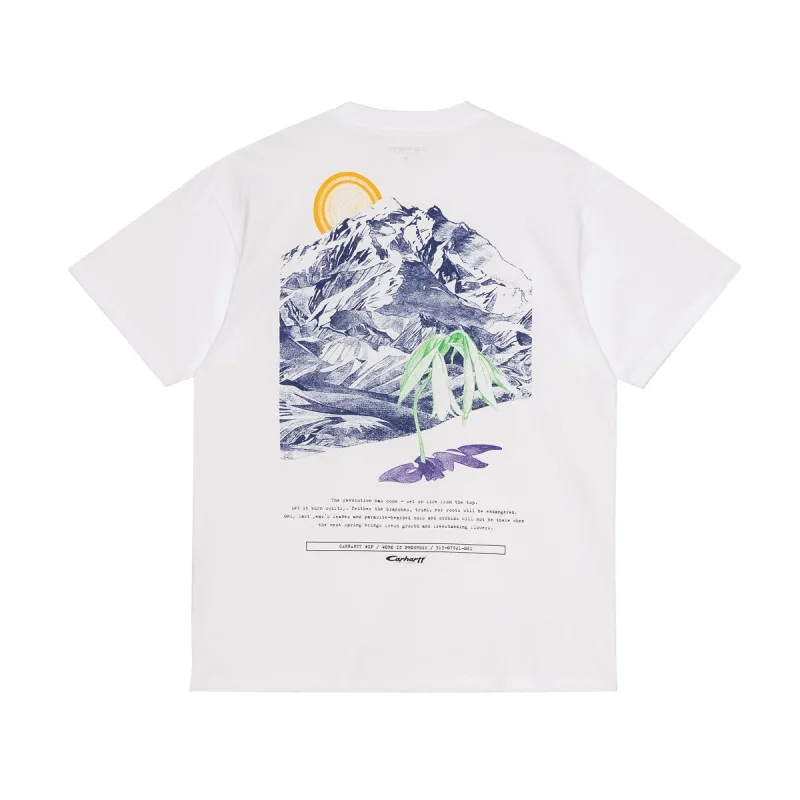 Carhartt WIP S/S Mountain T-Shirt White | Kong Online made by Carhartt WIP