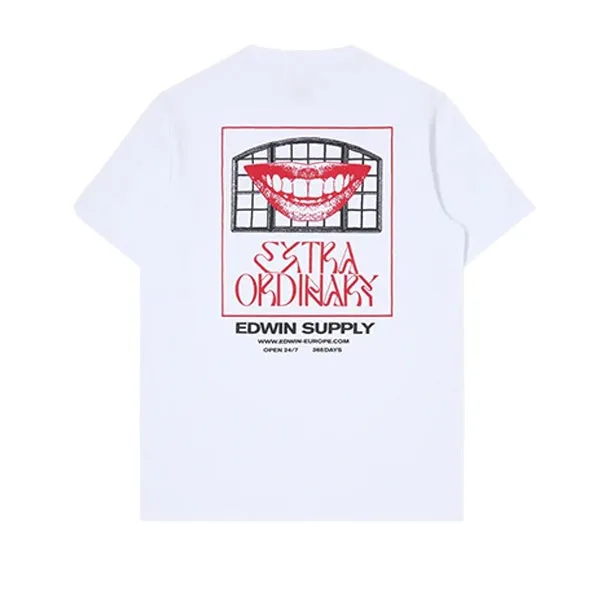 Edwin Extra Ordinary T shirt White sold by Kong