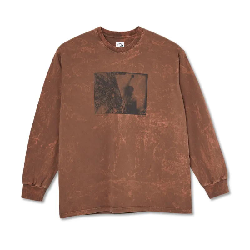 Polar Leaves And Window Longsleeve Tee Rust sold by Kong