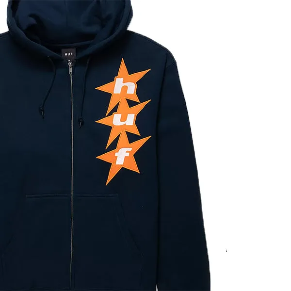 Huf All Star Full Zip Hoodie Navy sold by Kong product image thumbnail 2