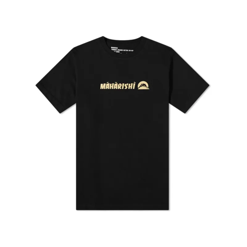 Maharishi Maha Gold Tailor T-Shirt Organic Jersey 190 Black sold by Kong