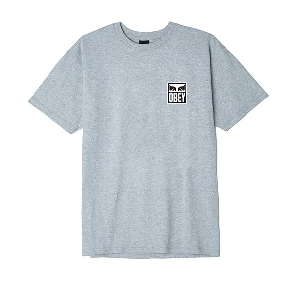 Obey Eyes Icon 2 T Shirt Heather Grey sold by Kong product image thumbnail 2