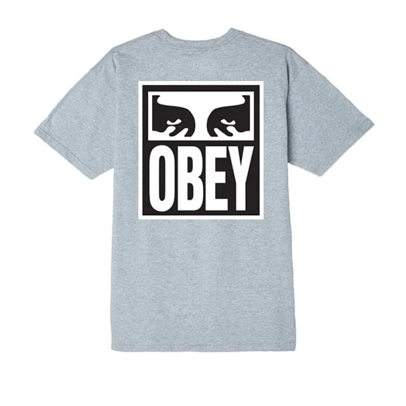 Obey Eyes Icon 2 T Shirt Heather Grey made by Obey