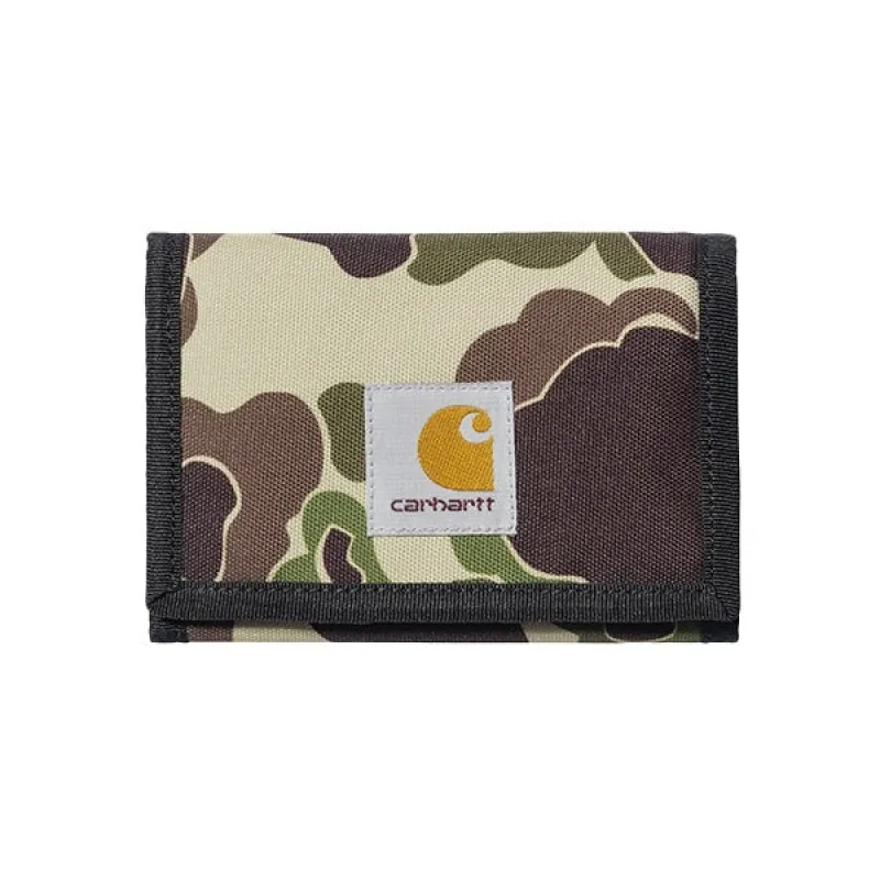 Carhartt WIP Alec Wallet Camo Duck Green sold by Kong