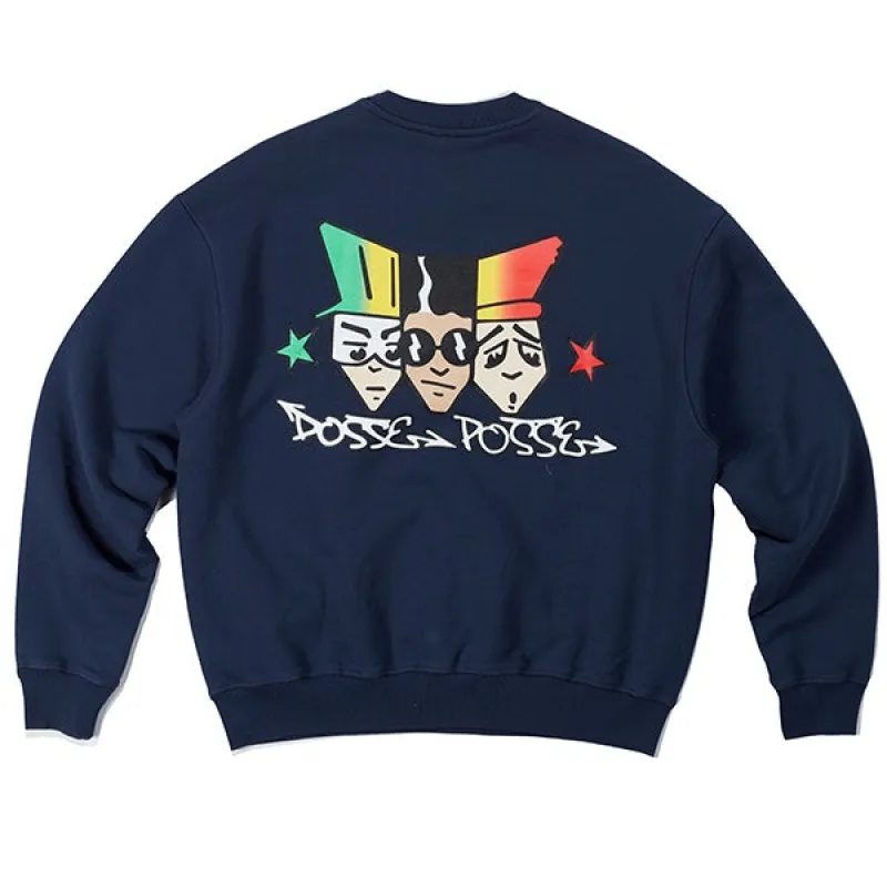 Dosse Posse '3 Heads' Sweatshirt Indigo Navy made by Kong