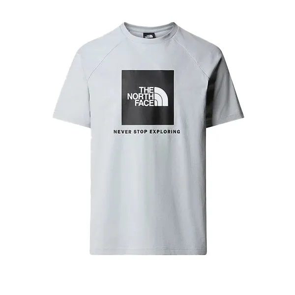 The North Face SS Raglan Redbox T Shirt TNF White sold by Kong