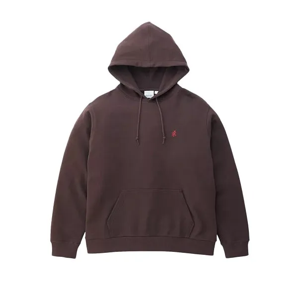 Gramicci One Point Hooded Sweatshirt Dark Brown sold by Kong