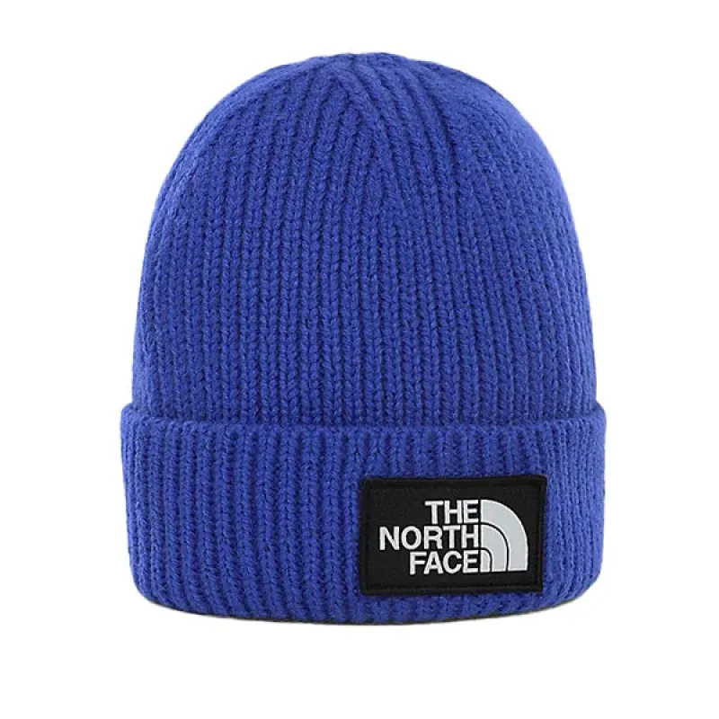 The North Face Logo Box Cuff Beanie TNF Blue sold by Kong