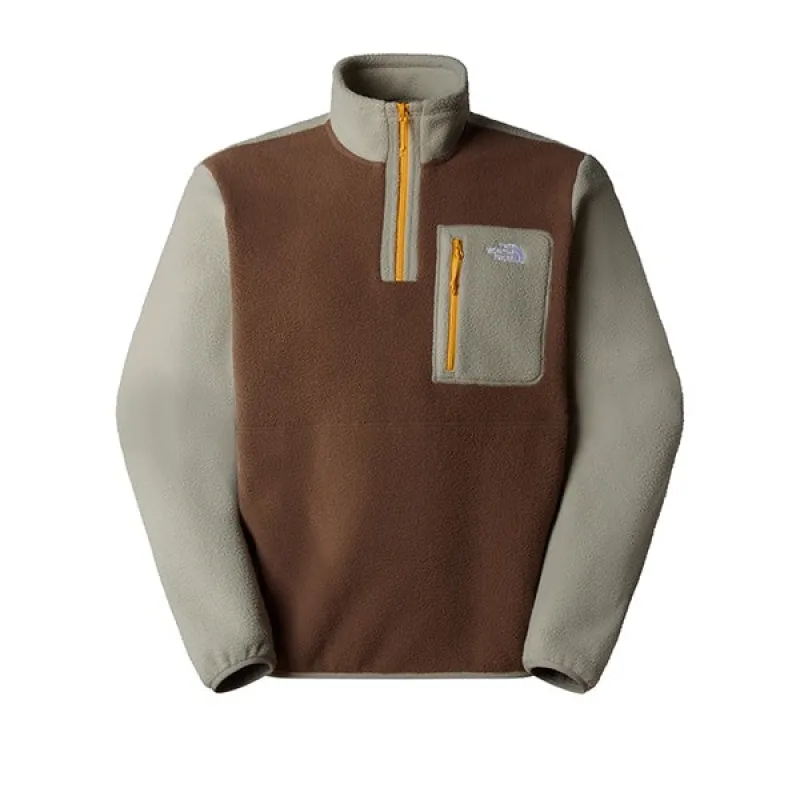 つ　THE NORTH FACE The North Face Cedar Trail Grid Fleece 1/4 Zip for Men in