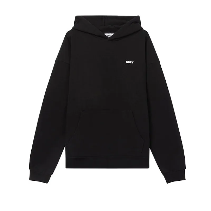 Obey Bold Star Extra Heavy Hood Black sold by Kong