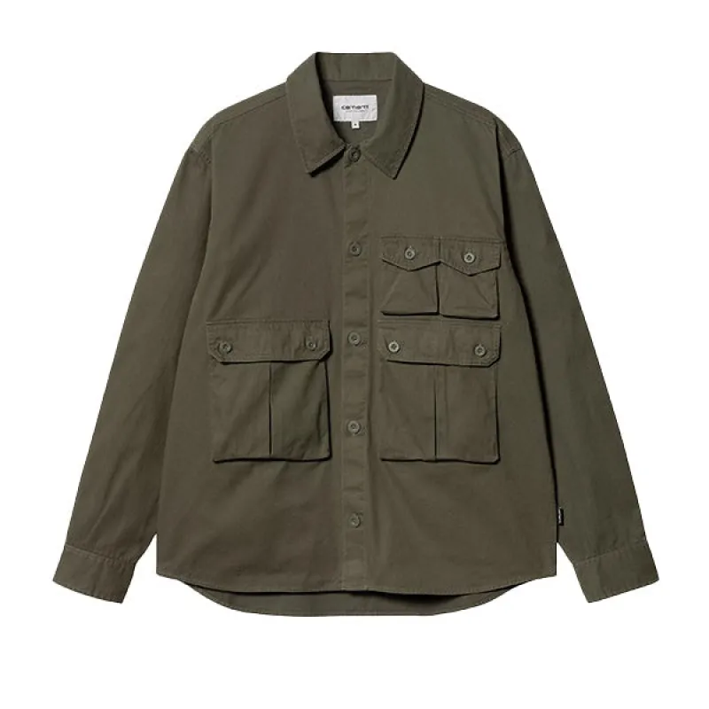 Carhartt WIP LS Tracker Shirt Office Green made by Carhartt WIP