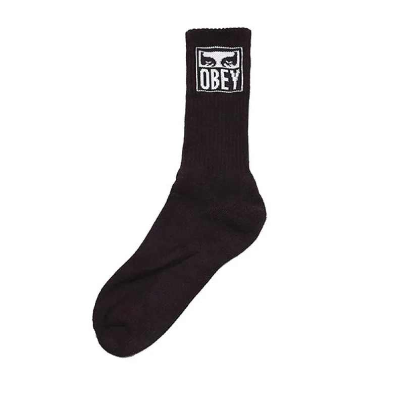 Obey Eyes Icon Socks Black White sold by Kong