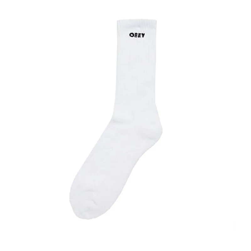Obey Bold Socks White sold by Kong