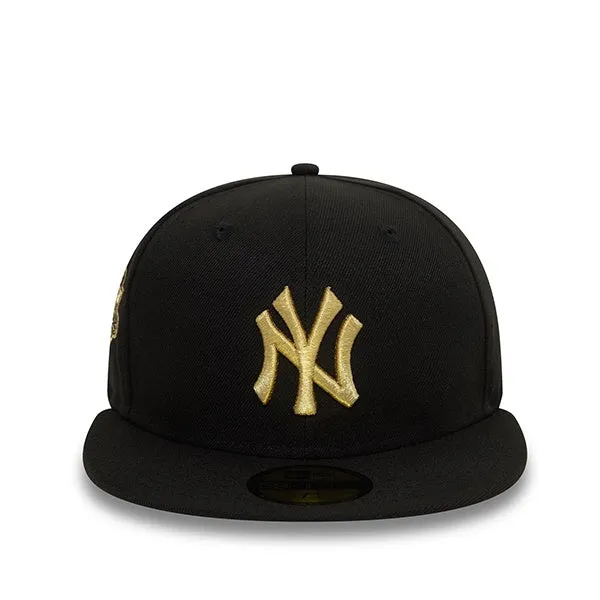 New Era New York Yankees Cooperstown Metallic Black 59FIFTY Fitted Cap sold by Kong