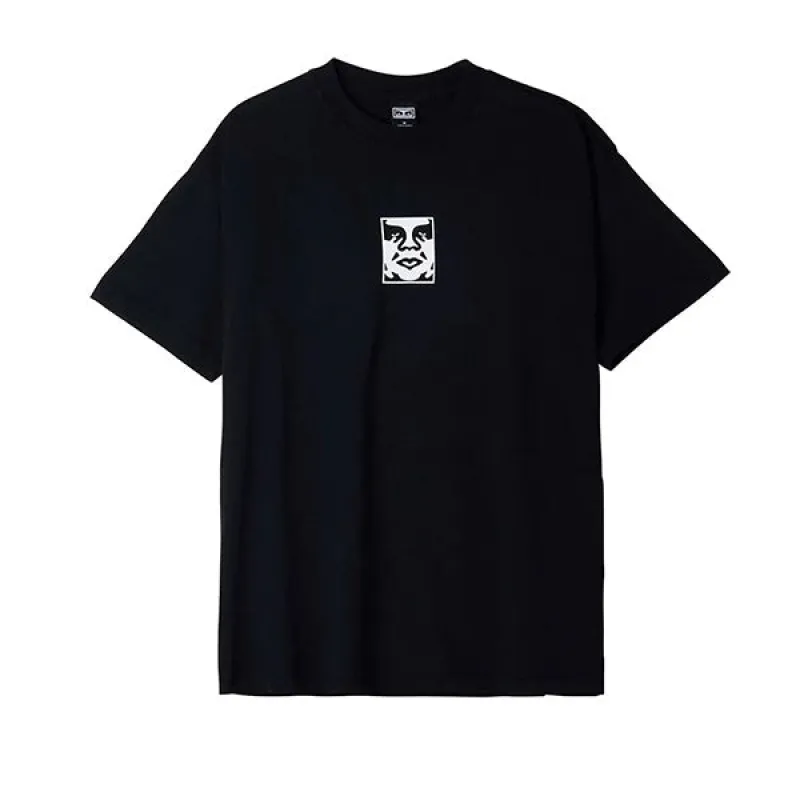 Obey Icon Heavyweight T-Shirt Jet Black sold by Kong