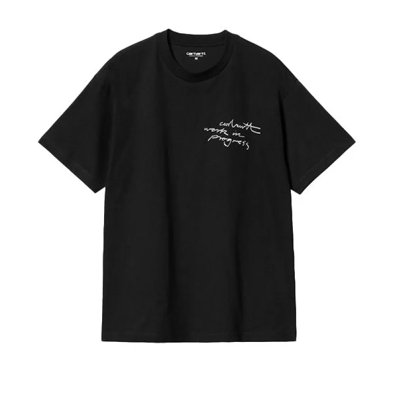 Carhartt WIP SS Pencil T Shirt Black sold by Kong