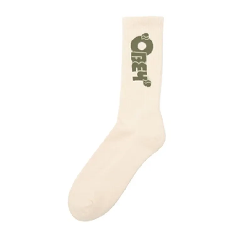Obey Andy Socks Unbleached sold by Kong