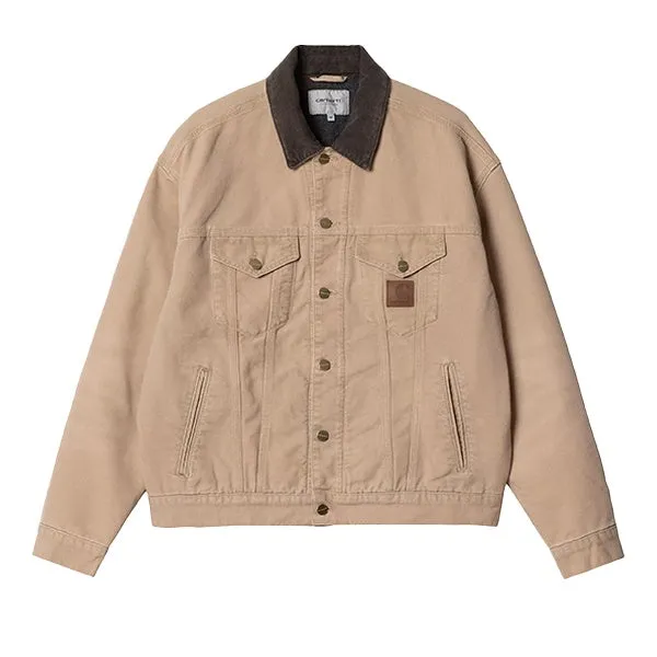 Carhartt WIP Dayton Trucker Jacket Dusty Hamilton Brown Tobacco Stone Canvas sold by Kong