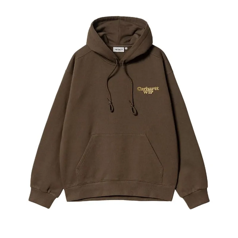 Carhartt WIP Hooded Charm Link Sweat Liberica Gold Stone Washed sold by Kong