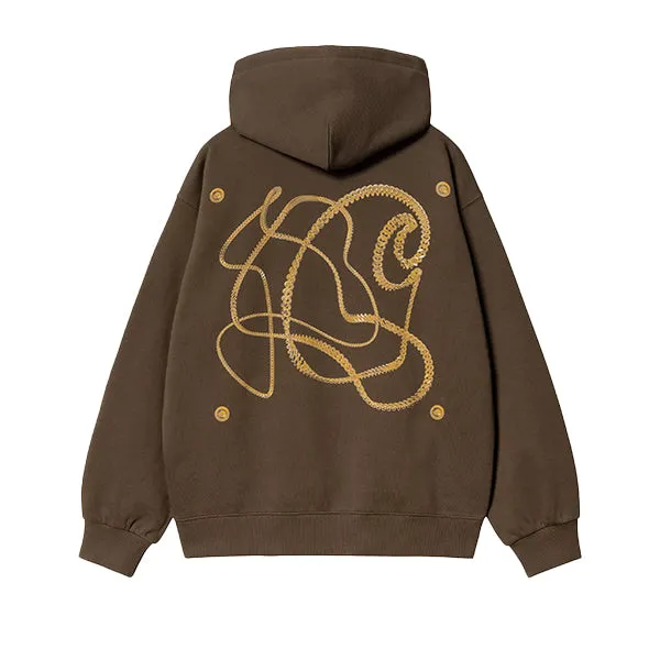 Carhartt WIP Hooded Charm Link Sweat Liberica Gold Stone Washed sold by Kong product image thumbnail 2