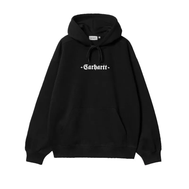 Carhartt WIP Hooded Greatest Hits Sweat Black White sold by Kong