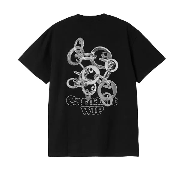 Carhartt WIP S/S Linked Charms T-Shirt Black Silver sold by Kong product image thumbnail 2